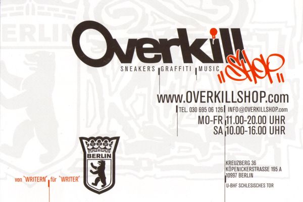 overkill shop berlin Frontside