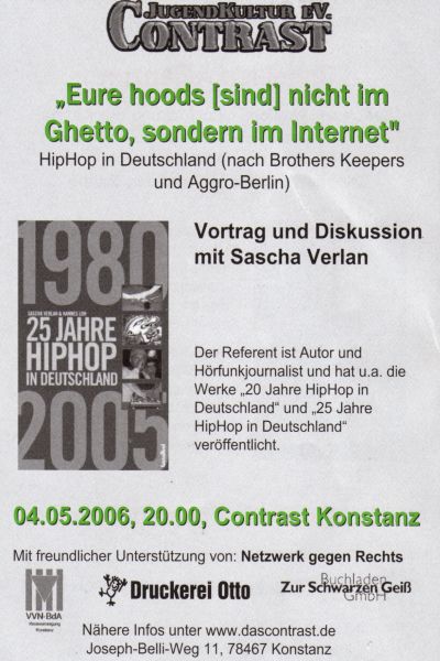 vortrag und diskussion im contrast Frontside