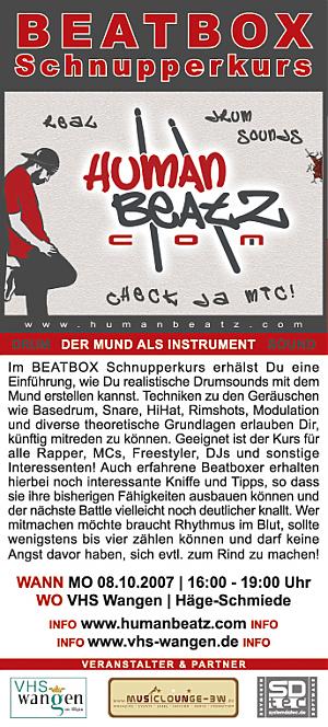 beatbox schnupperkus Frontside