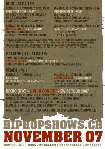 hiphopshows.ch Frontside