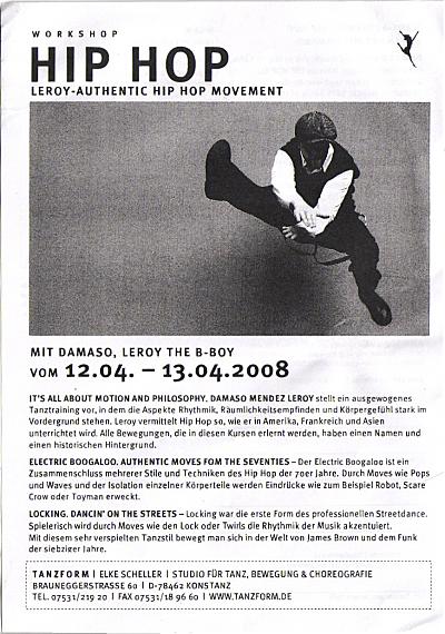 hiphop workshop Frontside