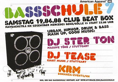 bassschule 7 Frontside