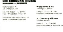 unterdrukk music Backside