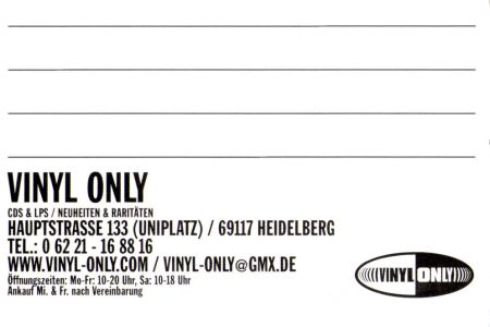 vinyl only heidelberg Backside