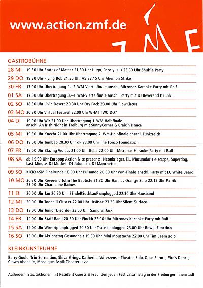 zmf 2006 action programm Backside