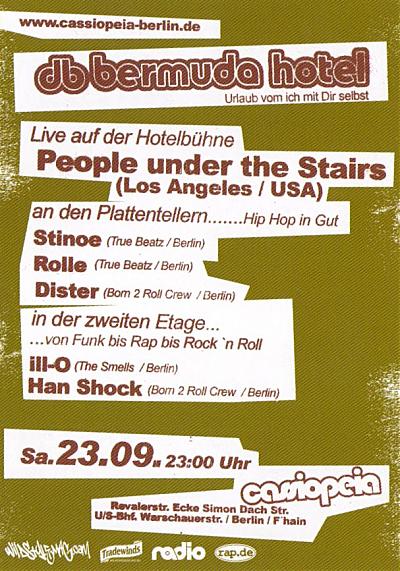 people under the stairs Backside