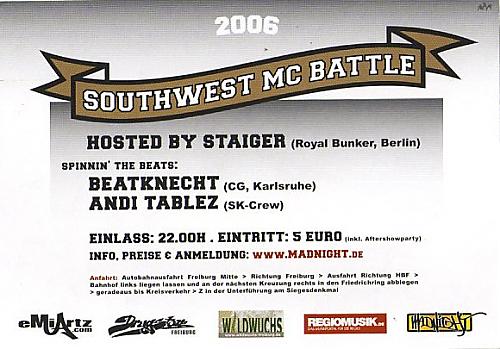 southwest mc battle Backside