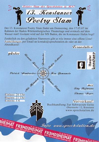 poetry slam Backside