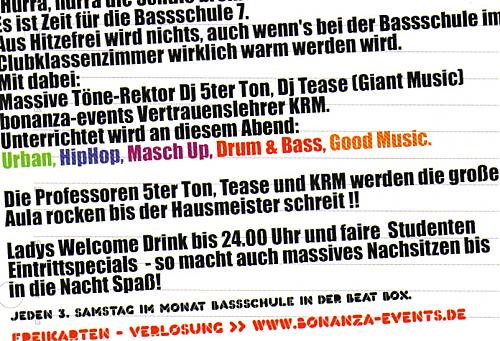 bassschule 7 Backside