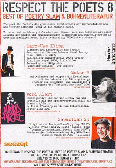 respect the poets Backside